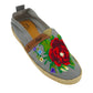 Espadrilles, bestickt PUNTO DE CRUZ - GRIS
